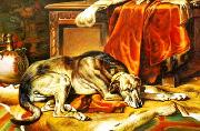 unknow artist Dog 032 oil painting on canvas